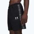 Spodenki męskie Under Armour Icon Fleece Taped Shorts ultimate black/white 4