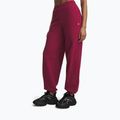 Spodnie damskie Under Armour Icon Fleece Gym Pant claret/white