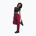 Spodnie damskie Under Armour Icon Fleece Gym Pant claret/white 2
