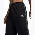 Spodnie męskie Under Armour Icon Fleece Taped Jogger ultimate black/white 4