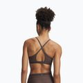 Biustonosz treningowy Under Armour Crossback Low peppercorn/kona brown 2