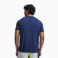 Koszulka do biegania męska Under Armour Velociti Pro SS blackout navy/reflective 2