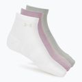 Skarpety damskie Under Armour Vanish 3 Pack mauve pink/titanium/purple echo