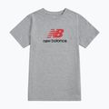 Koszulka dziecięca New Balance Jersey Stacked Logo Tee athletic grey heather 6