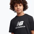 Komplet dziecięcy New Balance Stacked Logo Tee & FT Short nb caviar 5
