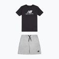 Komplet dziecięcy New Balance Stacked Logo Tee & FT Short nb caviar 8