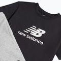 Komplet dziecięcy New Balance Stacked Logo Tee & FT Short nb caviar 10