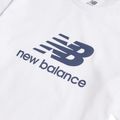 Komplet dziecięcy New Balance Stacked Logo Tee & FT Short nb bright white 11