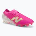Buty piłkarskie New Balance Furon Elite V8 FG pink heat/sea salt/gold metallic