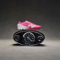 Buty piłkarskie New Balance Furon Elite V8 FG pink heat/sea salt/gold metallic 8