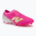Buty piłkarskie New Balance Furon Pro V8 FG pink heat/sea salt/gold metallic
