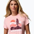 Koszulka damska Columbia Ruby Springs Graphic Fitted pink sand/get hiked 5