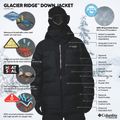 Kurtka narciarska męska Columbia Glacier Ridge Down black 15