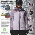 Kurtka narciarska damska Columbia Highland Summit III Insulated lavender pearl/shale purple 14