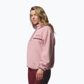 Bluza polarowa damska Columbia Helvetia II Cropped Half Snap Fleece eraser pink/fig/rich wine 4