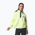 Bluza polarowa damska Columbia Helvetia II Cropped Half Snap Fleece citron haze/black/compass blue 5