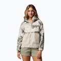 Kurtka przeciwwiatrowa damska Columbia Spire Valley Printed Windbreaker safari fieldaze print/dark stone