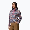 Bluza polarowa damska Columbia Helvetia II Printed Cropped Half Snap sea salt/retrotee 4