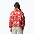 Bluza polarowa damska Columbia Helvetia II Printed Cropped Half Snap poppy red/sunscape 3