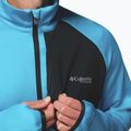 Bluza trekkingowa męska Columbia Triple Canyon Grid Fleece Full Zip II compass blue heather/black 8