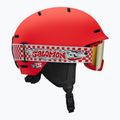 Kask narciarski dziecięcy Salomon Player Combo + Gogle XV Jr cherry tomato/red silver mirror 2
