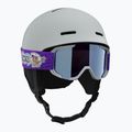 Kask narciarski dziecięcy Salomon Player Combo + Gogle XV Jr ice flow/ice flow mid blue