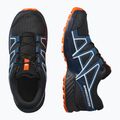 Buty do biegania dziecięce Salomon Speedcross Waterproof dark navy/dark blue/red orange 8