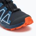 Buty do biegania dziecięce Salomon Speedcross Waterproof dark navy/dark blue/red orange 7