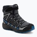 Buty turystyczne dziecięce Salomon XA Pro V8 Winter Waterproof turbulence/black/dark blue