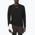 Longsleeve do biegania męski Salomon Sense Aero GFX deep black