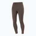 Legginsy do biegania damskie Salomon SHAKEout Core 28" coffee bean 3