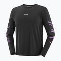 Longsleeve do biegania męski Salomon Shakeout Core deep black 3