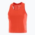 Koszulka do biegania damska Salomon Sense Aero Short Tank fiery red 4