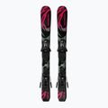 Narty zjazdowe dziecięce Salomon QST Jr Black XS + wiązania C5 GW black/neon punch 2