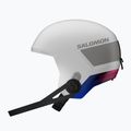 Kask narciarski dziecięcy Salomon Equipe Fis + Chinguard Jr white/race blue 4