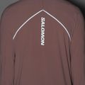 Bluza do biegania męska Salomon Sense Aero Hybrid Half Zip Hooded antler 7