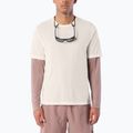 Koszulka do biegania męska Salomon Shakeout Core GFX SS Tee whisper white/pink frosting