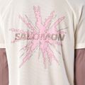 Koszulka do biegania męska Salomon Shakeout Core GFX SS Tee whisper white/pink frosting 4
