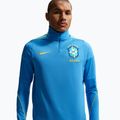 Bluza piłkarska męska Nike Brazil Strike light photo blue/light menta/midwest gold 4
