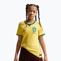 Koszulka piłkarska dziecięca Nike Brazil 2026 Stadium Home Soccer Replica canary/light menta/geode teal
