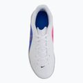 Buty piłkarskie dziecięce Nike Tiempo Maestro Club Jr IC white/racer blue/pink blast/black 5