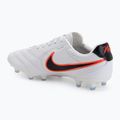Buty piłkarskie męskie Nike Tiempo Ligera Pro FG white/bright crimson/black 3