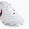 Buty piłkarskie męskie Nike Tiempo Ligera Pro FG white/bright crimson/black 7