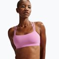 Biustonosz treningowy Nike Zenvy Strappy Light-Support light magenta/white