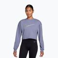 Bluza treningowa damska Nike Pro Dri-Fit Crew Neck iron purple/metallic silver/white