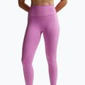 Legginsy damskie Nike One Seamless Front High-Waisted light magenta/white