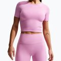 Spodenki damskie Nike Zenvy High Waisted Biker 5" light magenta/white 5