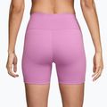 Spodenki damskie Nike One High-Waisted Biker 5" loght magenta/white 2