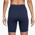Spodenki damskie Nike One High-Waisted Biker 8" midnight navy/white 2
