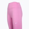 Legginsy treningowe damskie Nike One High-Waisted 7/8 light magenta/white 3